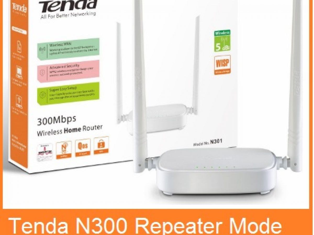 Tenda N300 WiFi Router Repeater Mode Configuration [Range Extender]