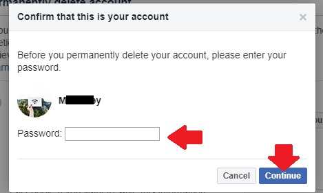 delete facebook messenger account
