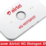 Airtel 4G hotspot Router IP Address Not Working