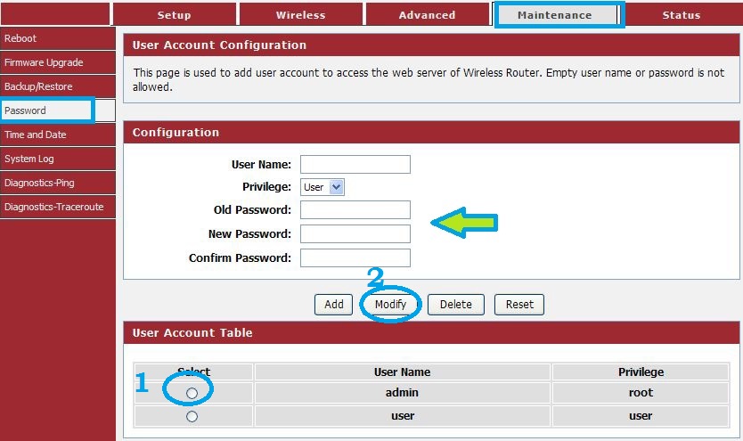  digisol router login username password change steps