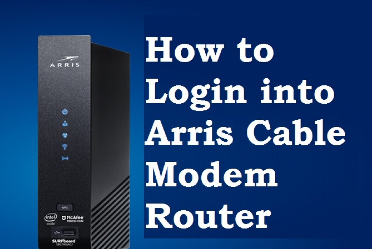 Geleidbaarheid projector meer en meer Login Arris Cable modem router first time Activation